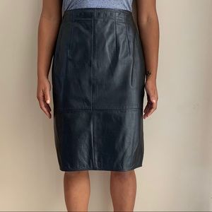 Black Leather Skirt